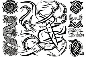 N and infinity tattoo idea