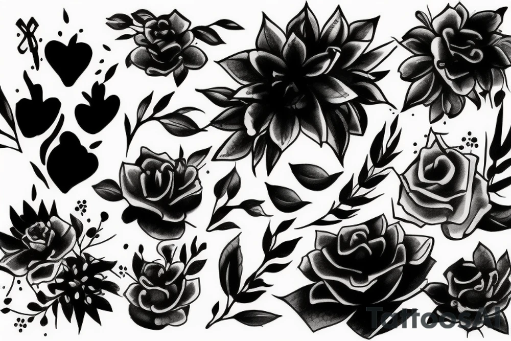 Watercolor brush tattoo idea