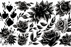 Watercolor brush tattoo idea