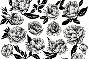 Peony tattoo idea