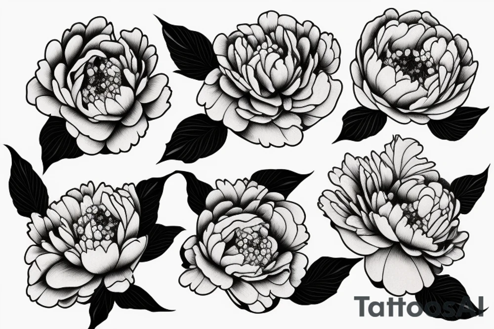 Peony tattoo idea