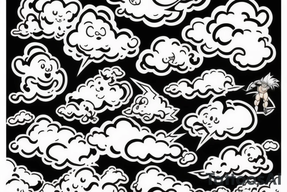 The nimbus cloud from Dragonball tattoo idea