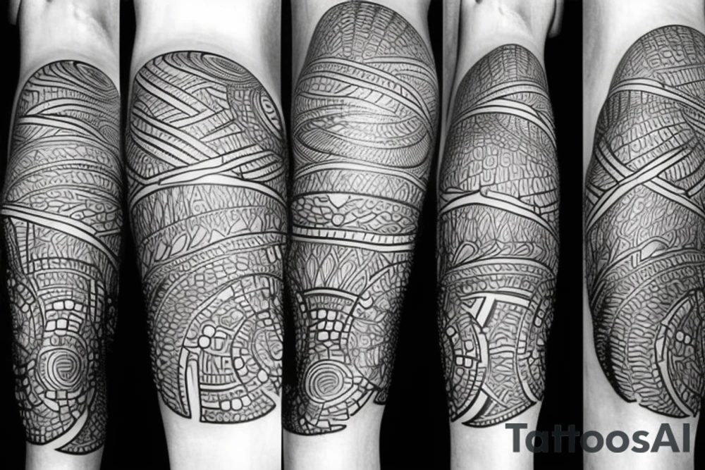 African leg sleeve tattoo design tattoo idea