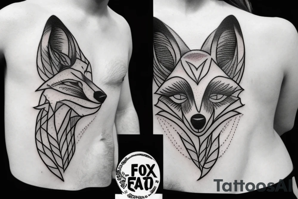 fox  full body tattoo idea