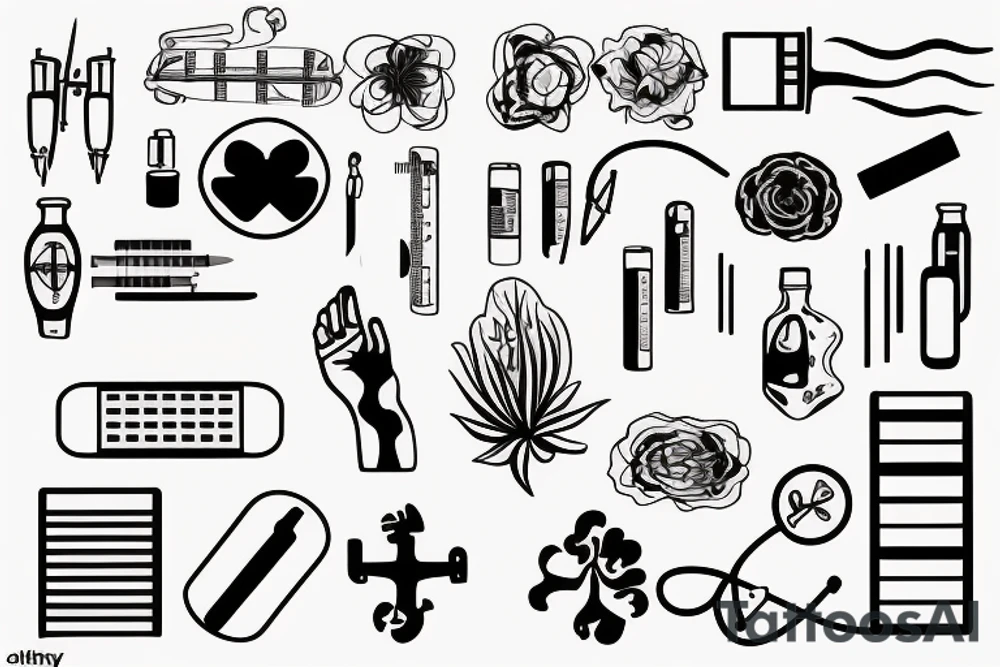 Medical healthcare tattoo idea
