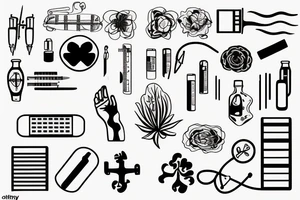 Medical healthcare tattoo idea