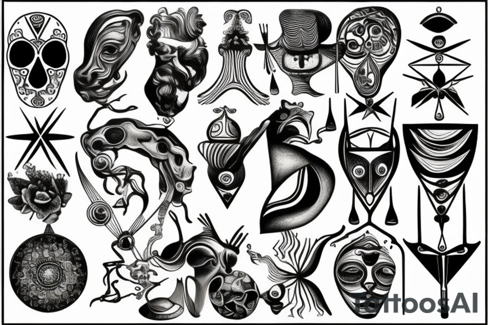 Salvador dali tattoo idea