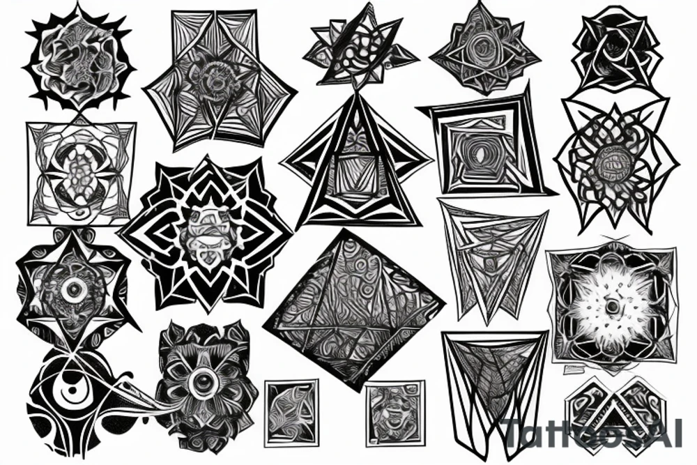 Metatron cube tattoo idea