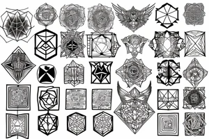 Metatron cube tattoo idea