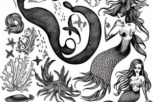 Mermaid tattoo idea