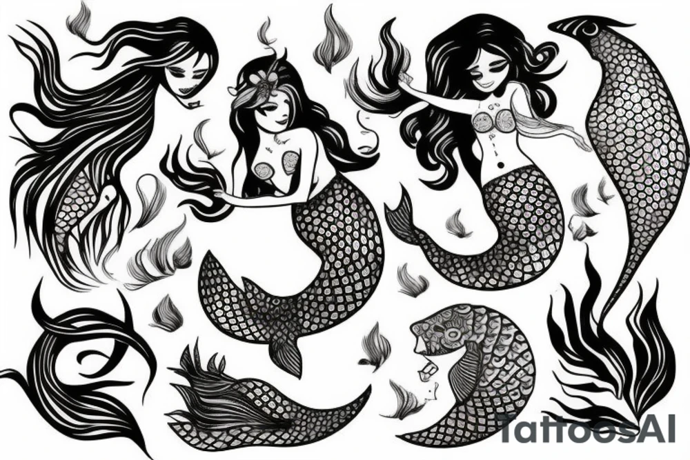 Mermaid tattoo idea