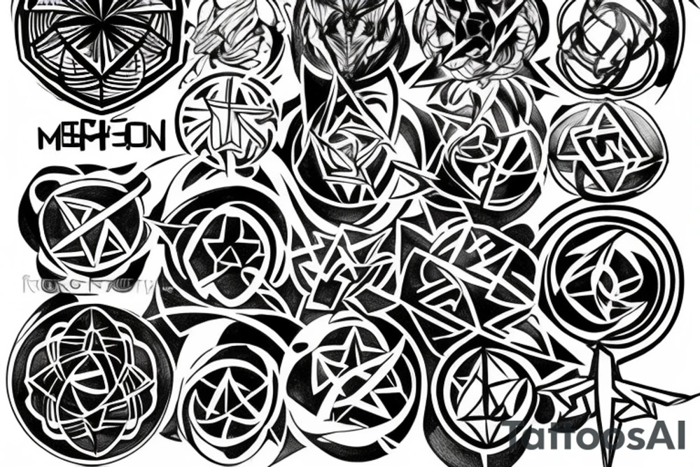 Metatron cube symbol tattoo idea