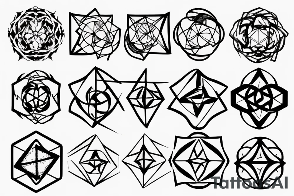 Metatron cube symbol tattoo idea