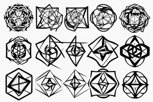 Metatron cube symbol tattoo idea