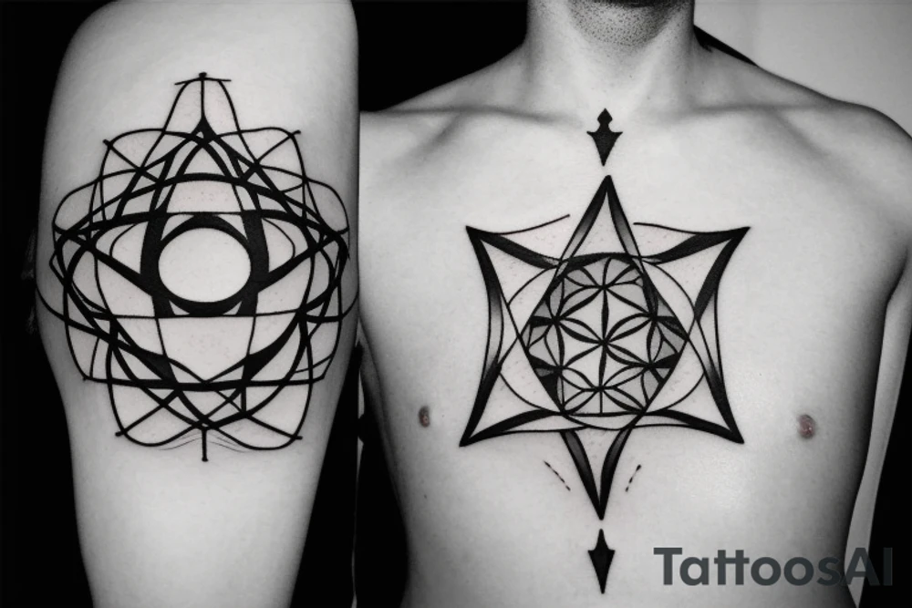 Metatron cube symbol tattoo idea