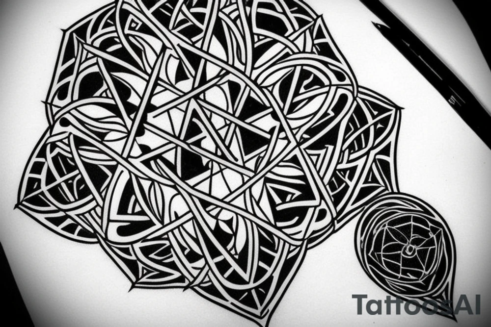 Metatron cube symbol tattoo idea