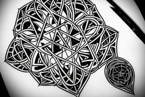 Metatron cube symbol tattoo idea