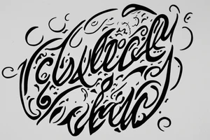 Create a tattoo very light with a simple mountain incorporating the letters I and L tattoo idea