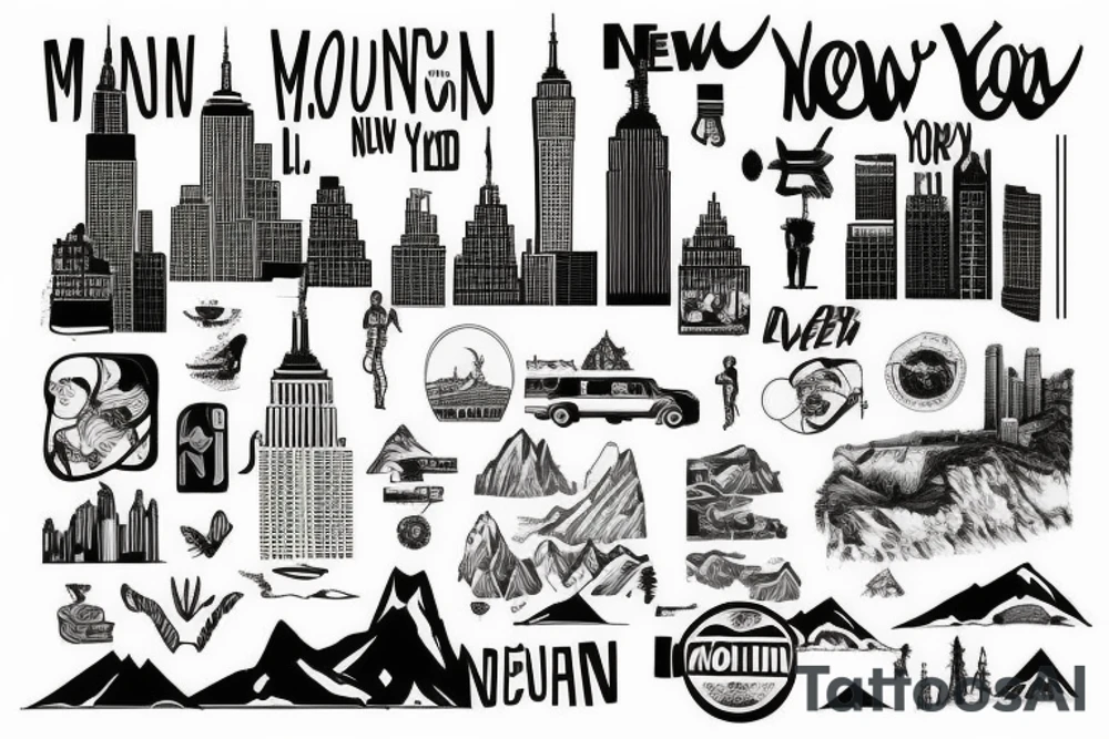 Mountain
I L
New York City tattoo idea
