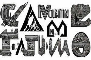 Mountain
Letter I and L
New York City tattoo idea
