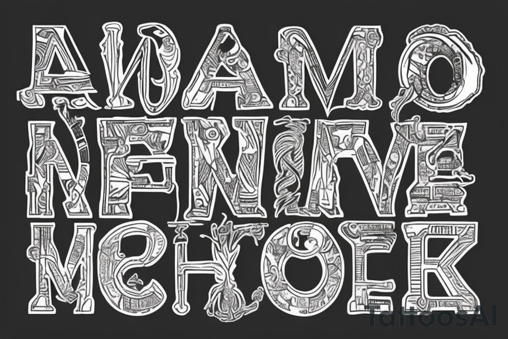 Mountain
Letter I and L
New York City tattoo idea