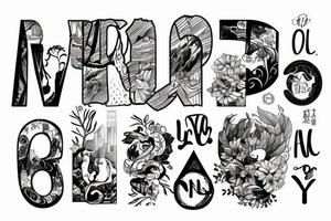 Mountain
Letter I and L
New York City tattoo idea