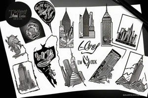 Mountain
Letter I and L
New York City tattoo idea