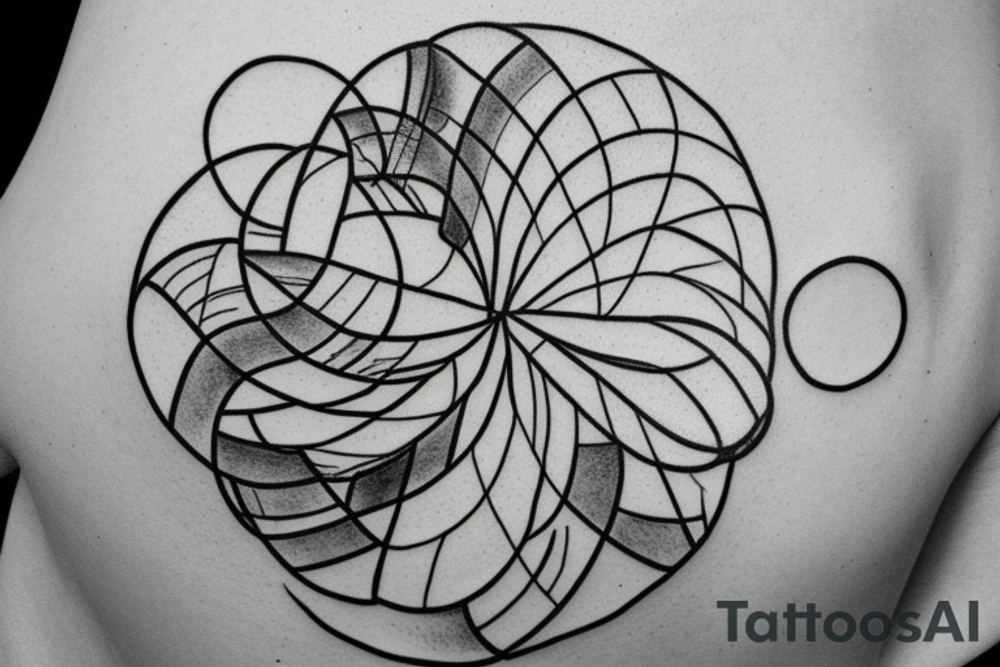 I want a circle with a Mountain tattoo idea