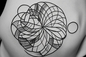 I want a circle with a Mountain tattoo idea