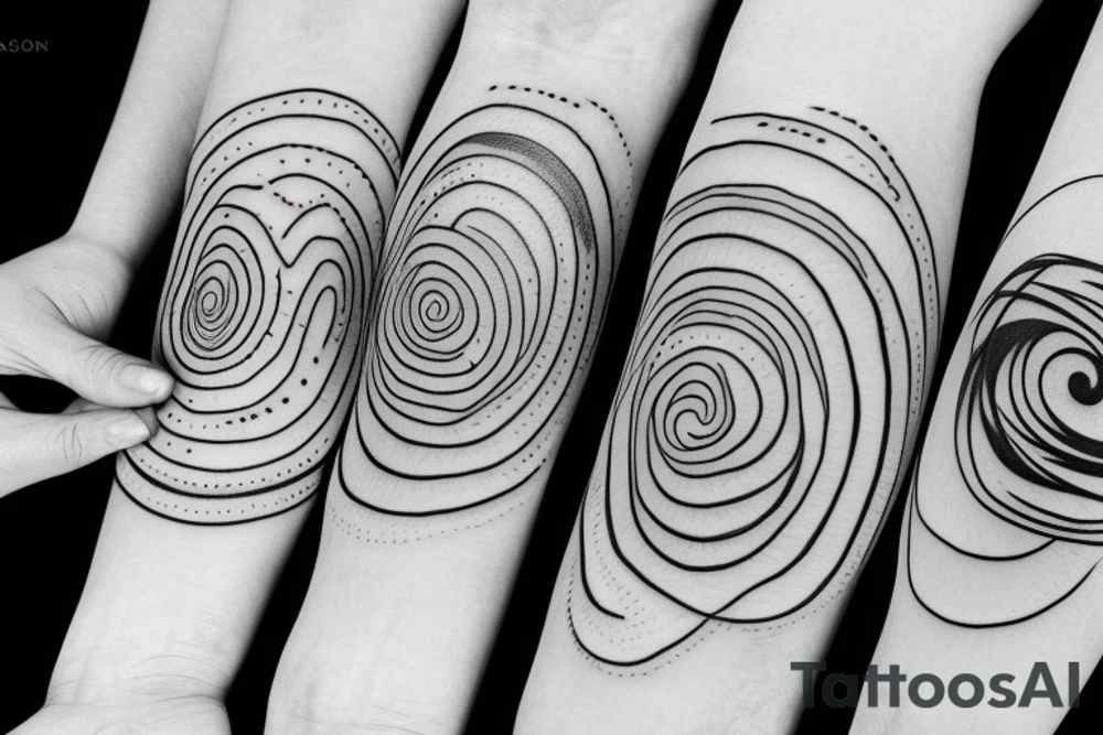 three separate circles connected by three lines tattoo idea three separate circles connected by three lines tattoo idea