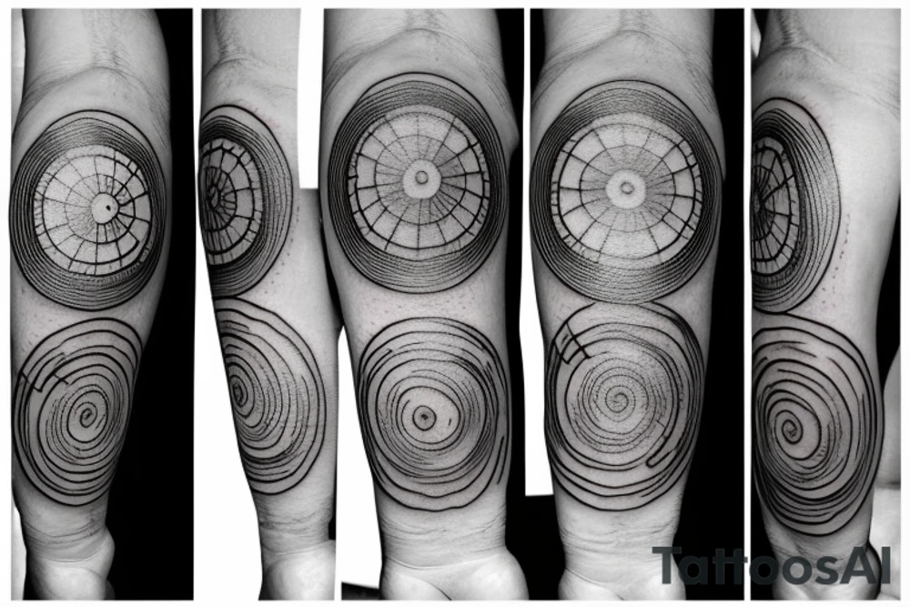 three distinct separate circles tattoo idea