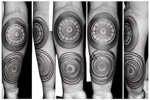 three distinct separate circles tattoo idea