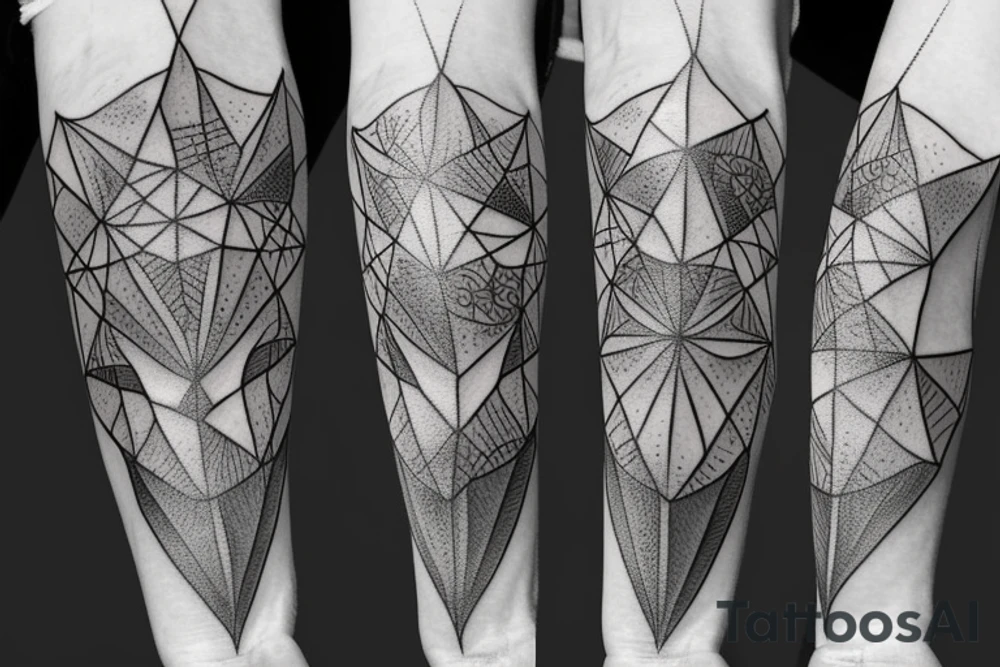 basic metatron cube tattoo idea