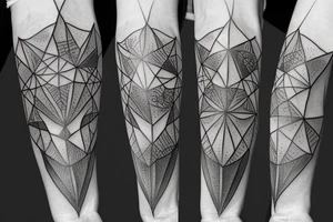 basic metatron cube tattoo idea