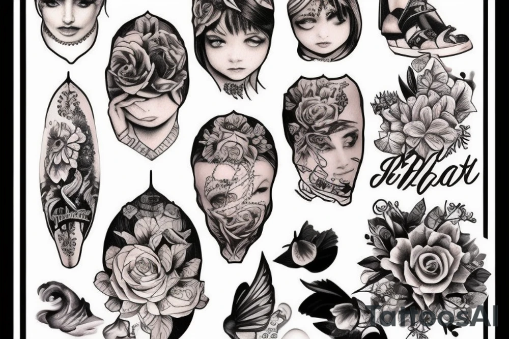 J’aimerai un petit tatouage avec des montagnes et les initiales de mes enfants IL tattoo idea
