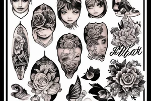 J’aimerai un petit tatouage avec des montagnes et les initiales de mes enfants IL tattoo idea