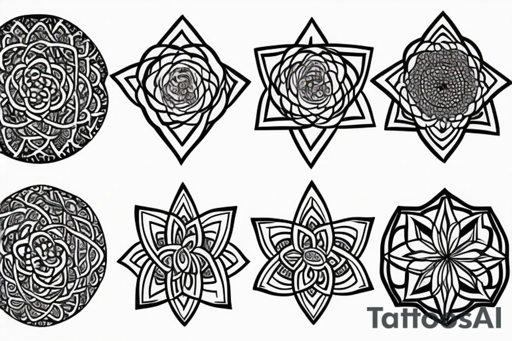 flower of life symbol tattoo idea
