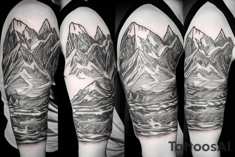 Mountains tattoo idea