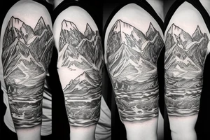 Mountains tattoo idea