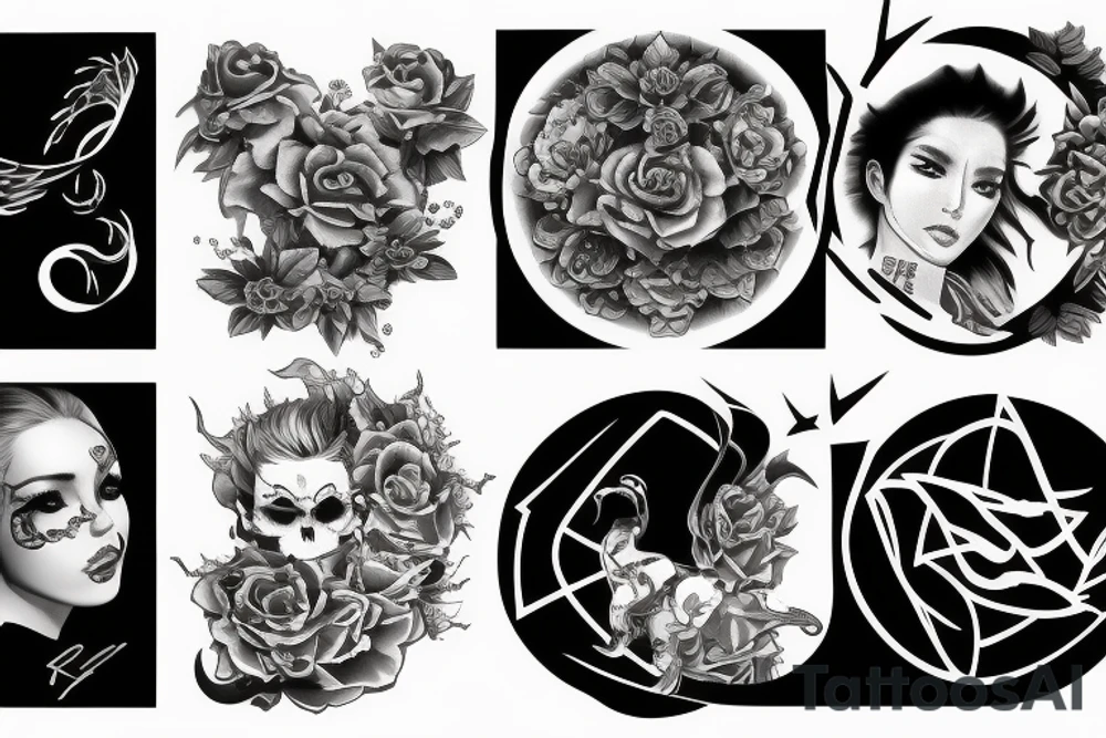 Ting yang symbol tattoo idea