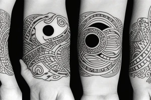 Ying yang symbol tattoo idea