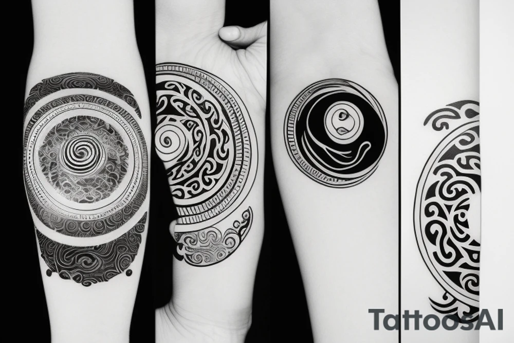 Ying yang symbol tattoo idea