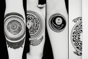 Ying yang symbol tattoo idea
