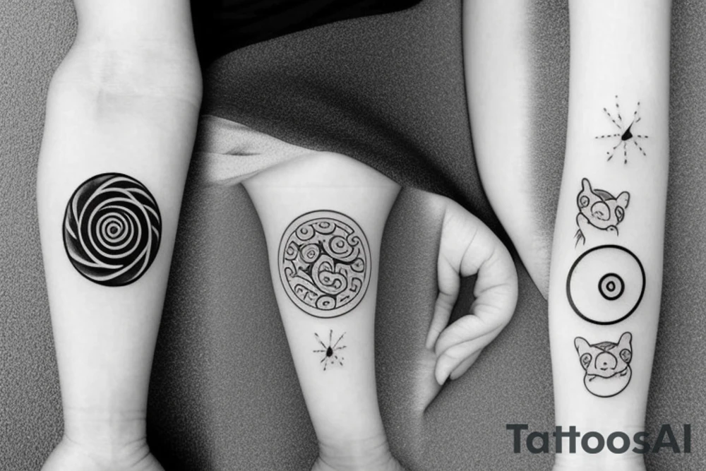 Yin yang symbol tattoo idea