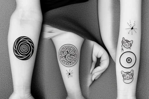 Yin yang symbol tattoo idea