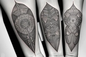 Unalome tattoo for the forearm, about 1.5  inches wide and 5 inches long. tattoo idea
