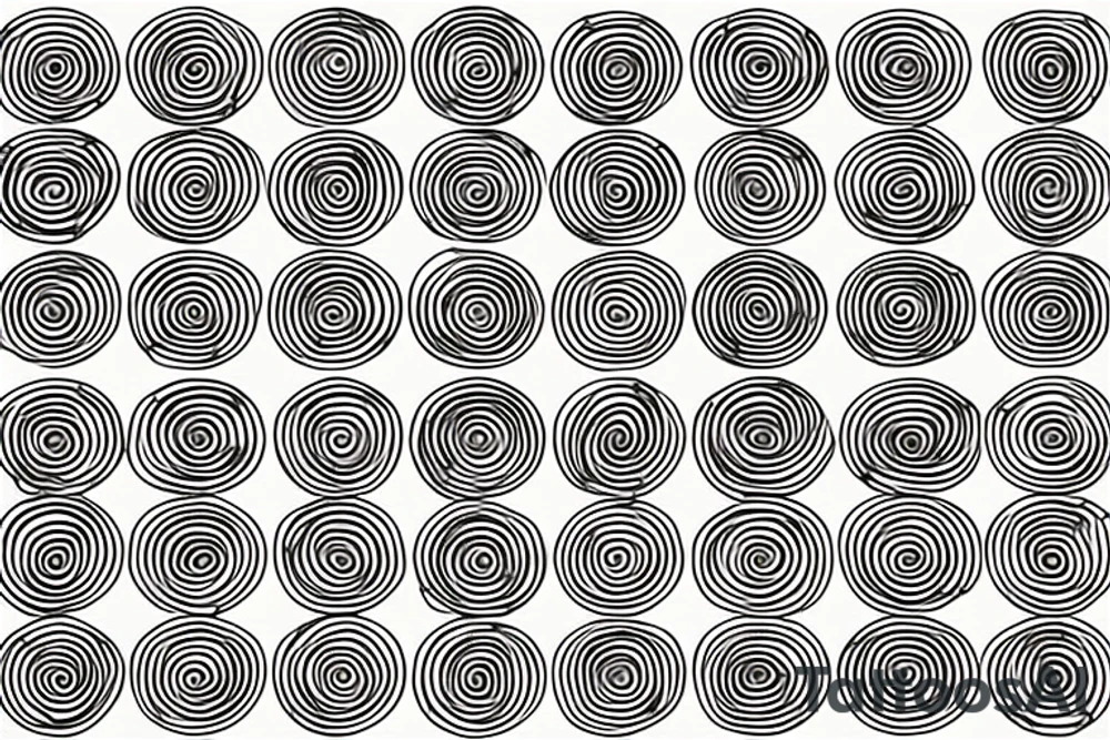 a small fibonacci spiral. tattoo idea