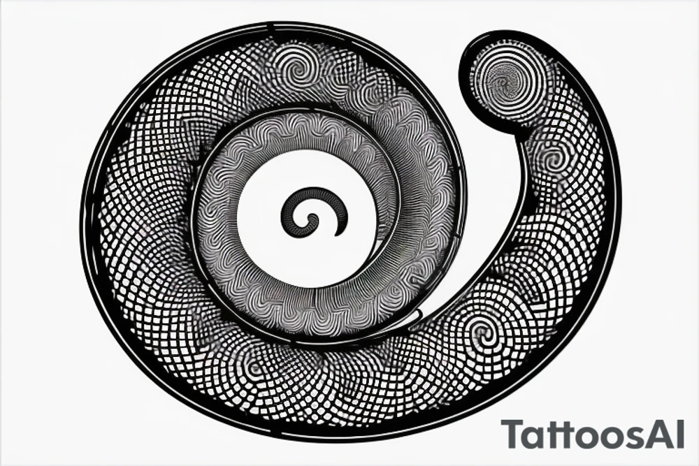 a small fibonacci spiral. tattoo idea