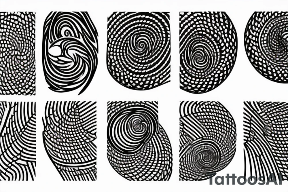 a small fibonacci spiral. tattoo idea