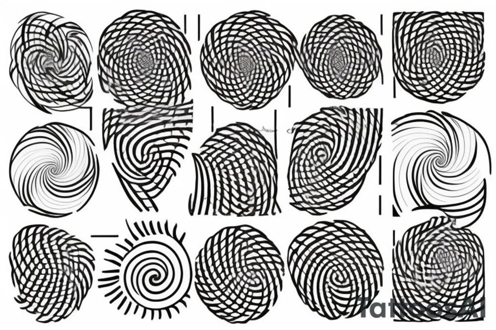 a small fibonacci spiral. tattoo idea